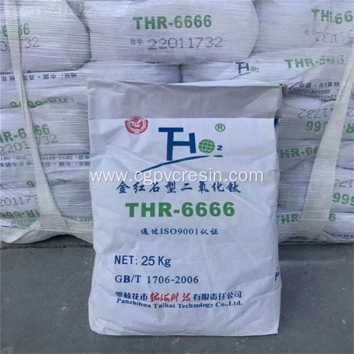 Titanium Dioxide Rutile THR-6666 For Masterbatch